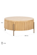 Natural Oak Round Coffee Table | Richmond Interiors Belfort | Oroatrade.com