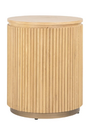 Natural Oak Cylindrical Side Table | Richmond Interiors Belfort | Oroatrade.com