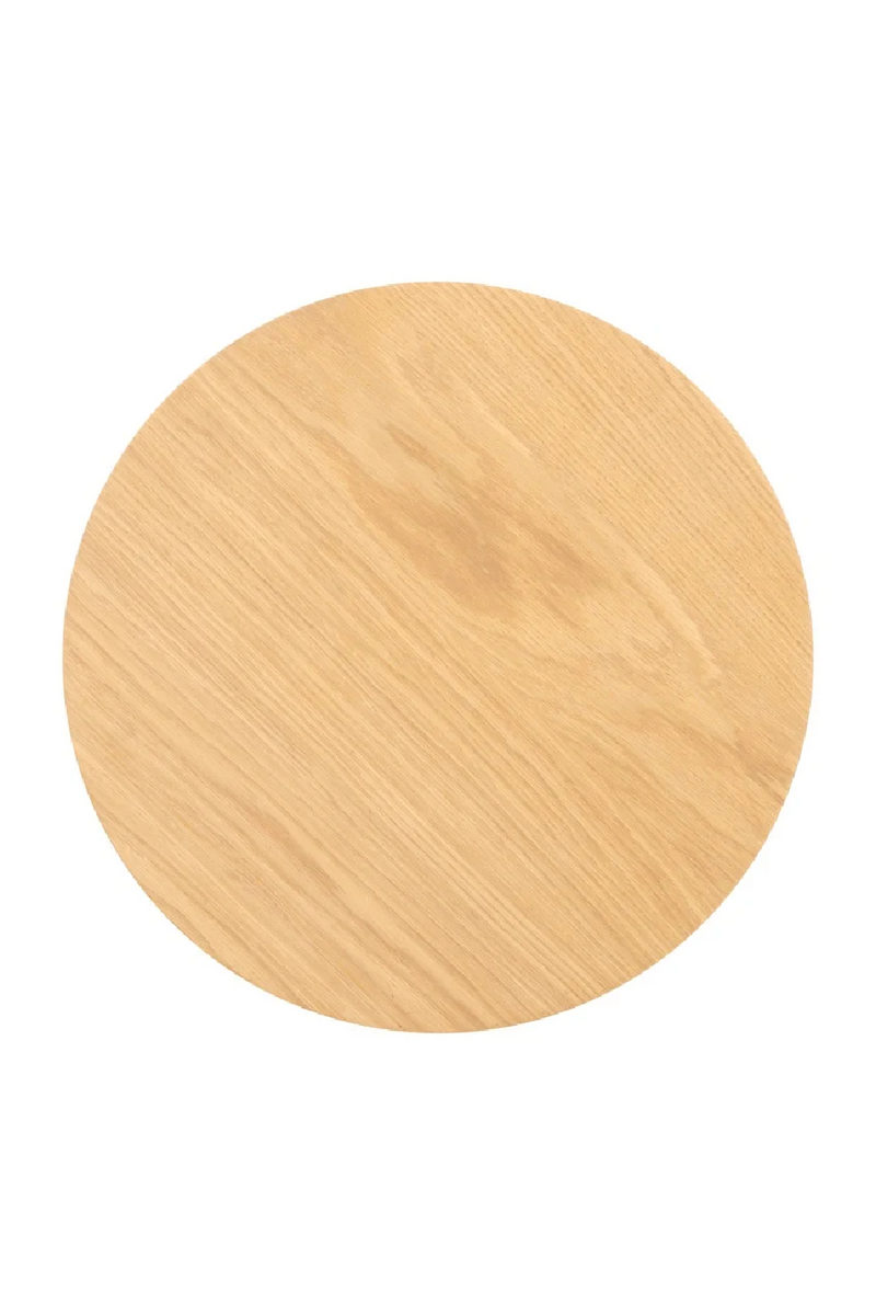 Natural Oak Cylindrical Side Table | OROA Belfort | Oroatrade.com