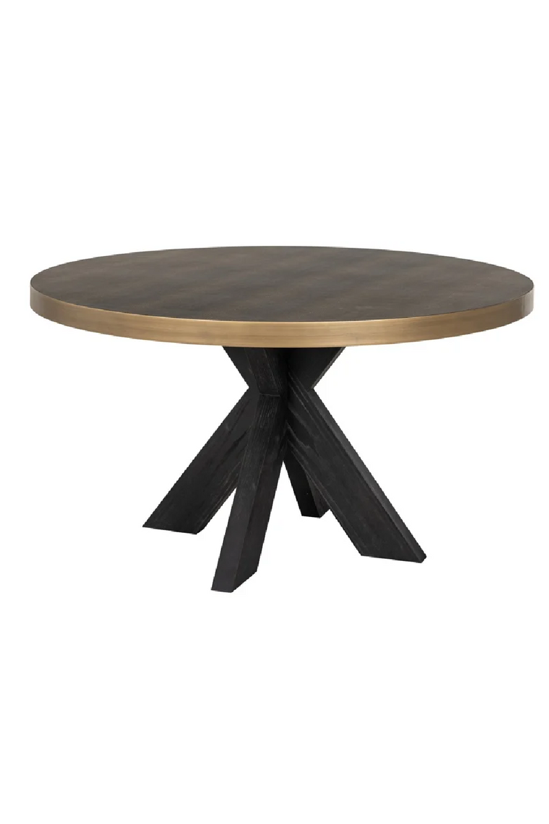 Leather Round Dining Table | OROA Bloomville | Oroaatrade.com
