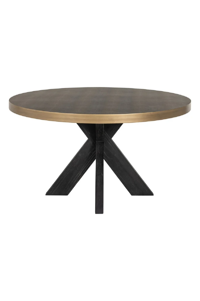 Leather Round Dining Table | OROA Bloomville | Oroaatrade.com