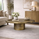 Brushed Gold Coffee Table | Richmond Interiors Pulitzer