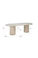 Beige Marble Dining Table | Richmond Interiors Coronel | Oroatrade.com
