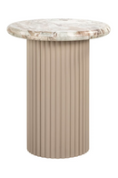 Beige Marble Round End Table | Richmond Interiors Coronel | Oroatrade.com