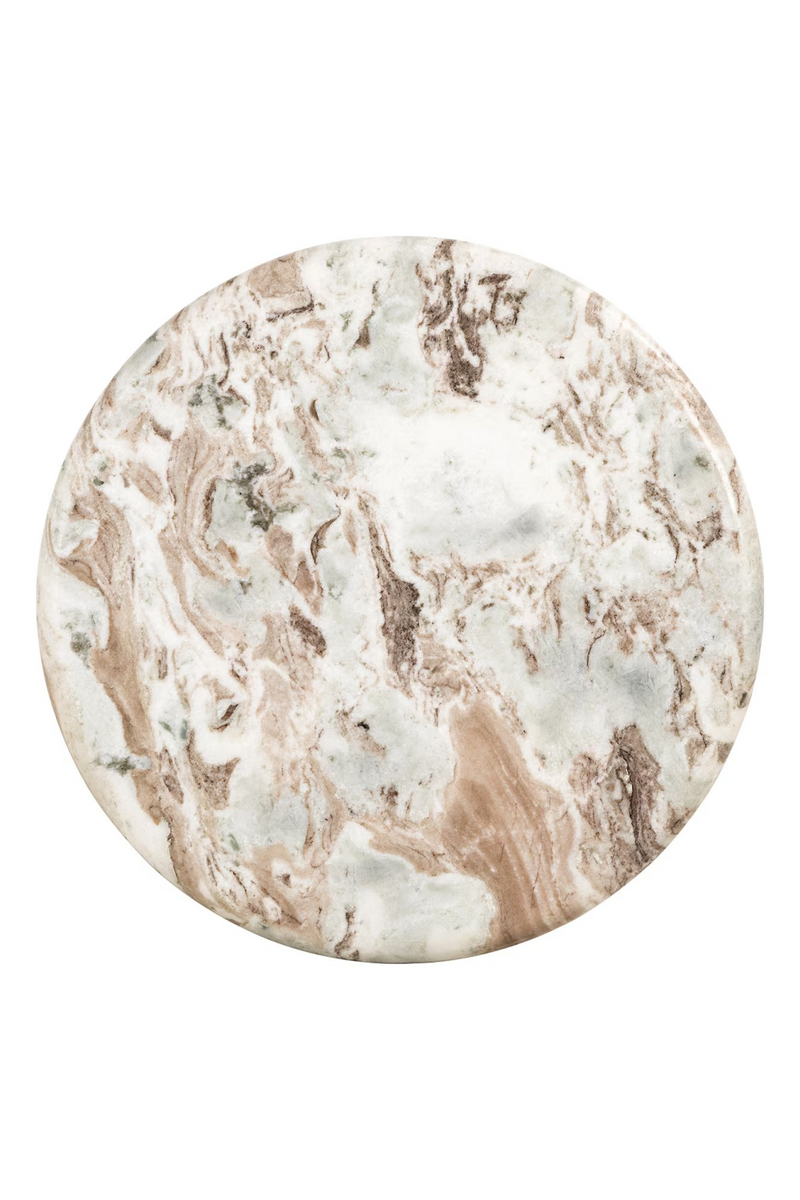 Beige Marble Round End Table | OROA Coronel | Oroatrade.com