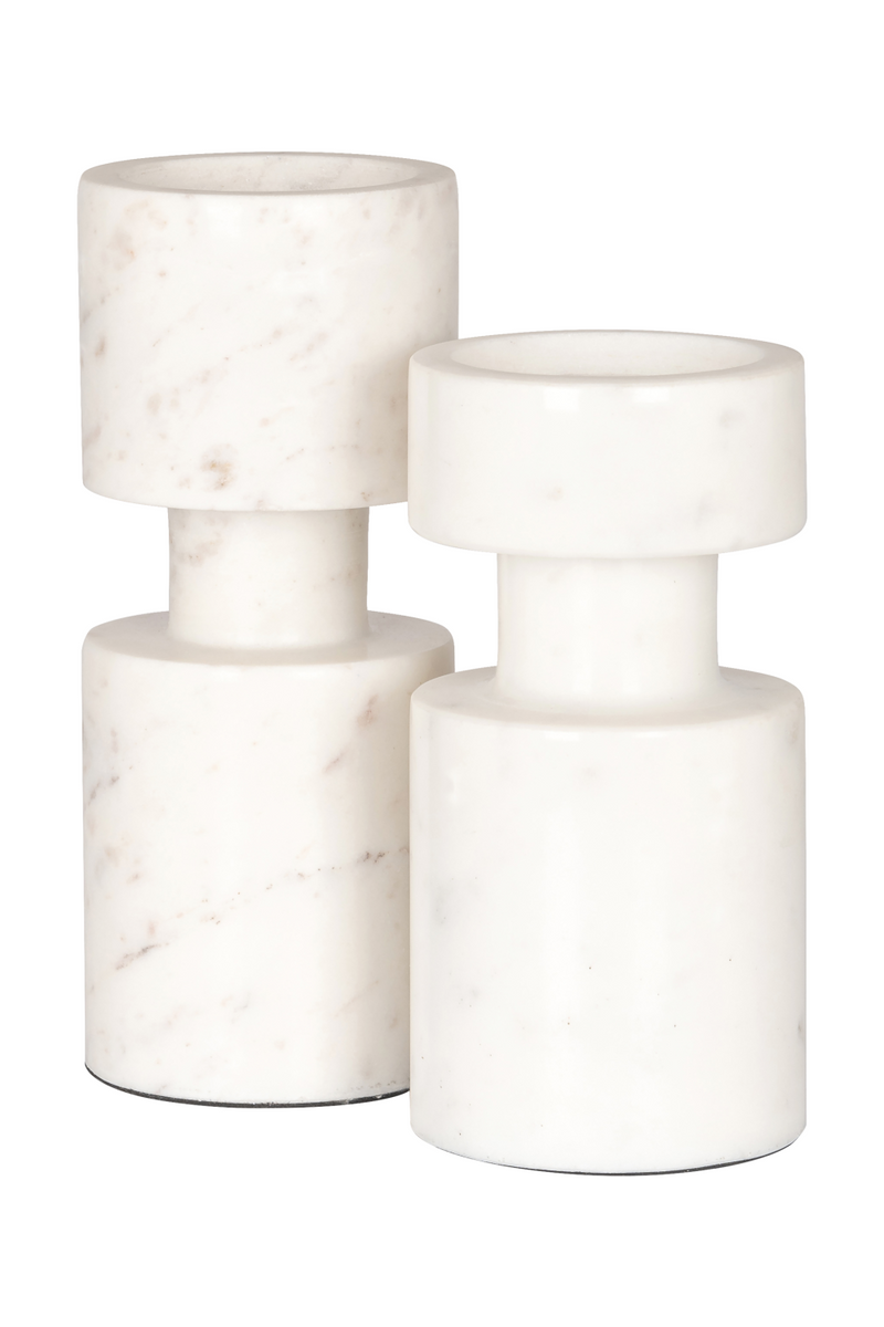 White Marble Candle Holder | OROA Melle | Oroatrade.com