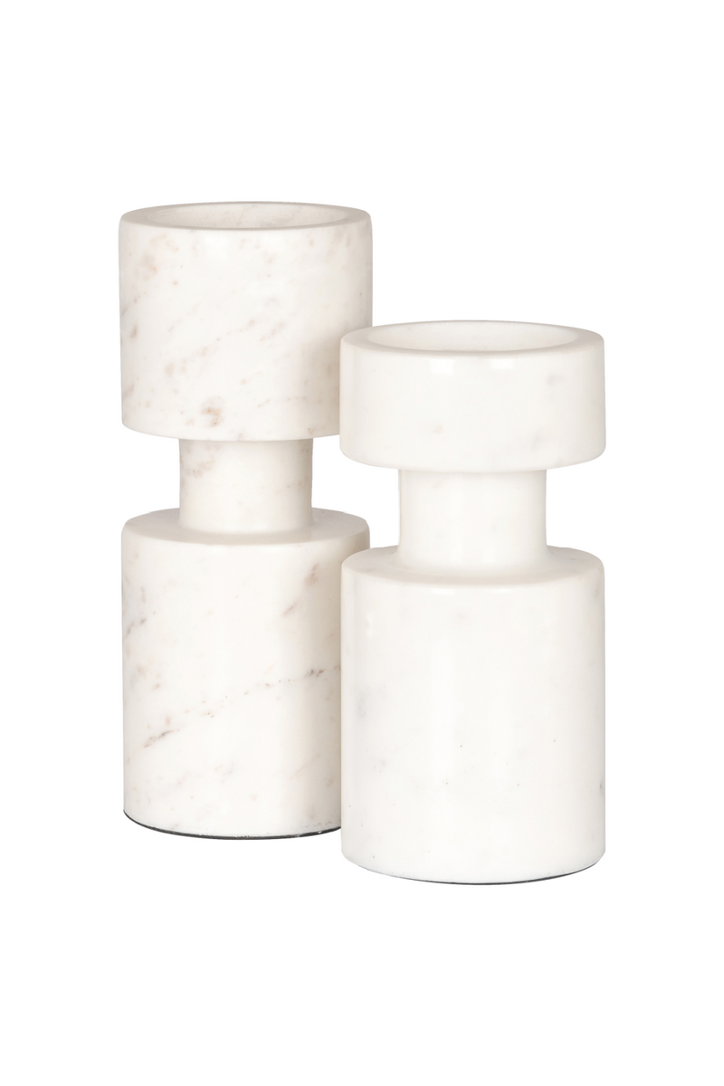 White Marble Candle Holder | OROA Melle | Oroatrade.com