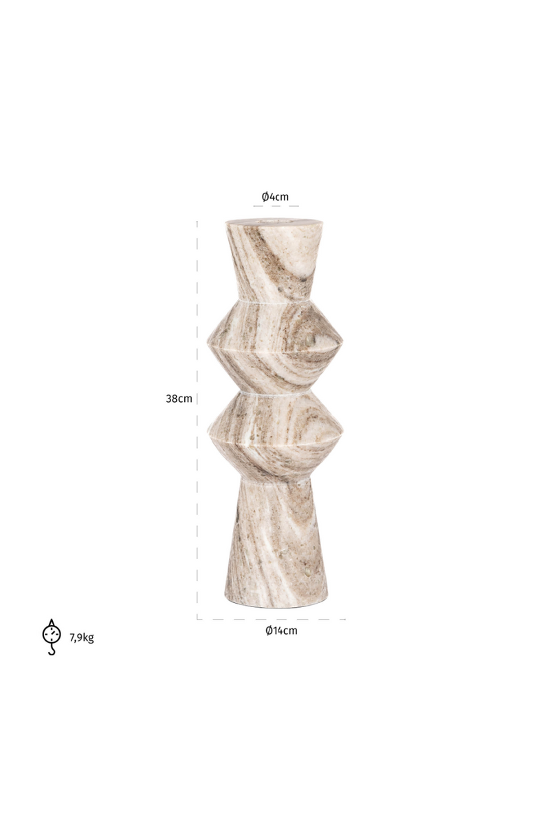 Beige Marble Vase | OROA Siem | Oroatrade.com