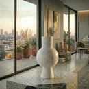 White Marble Rounded Vase | Richmond Interiors Jonah