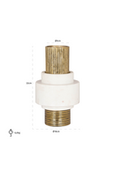 Gold Cylindrical Vase | Richmond Interiors Kai | Oroatrade.com