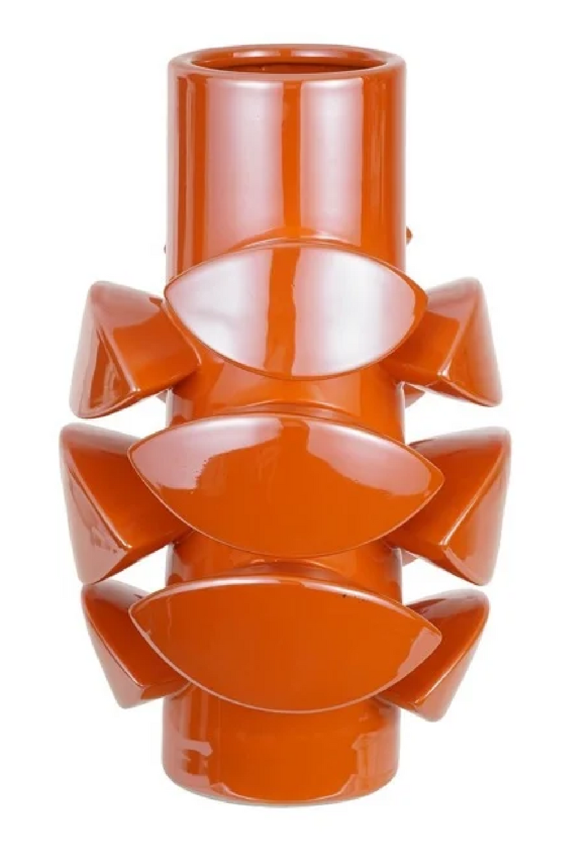 Orange Clay Modern Vase | OROA Lott | Oroatrade.com