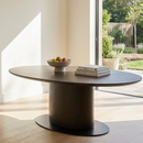 Dark Brown Wooden Oval Dining Table | Richmond Interiors Gordon