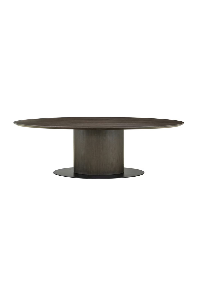 Brown Wooden Oval Dining Table | OROA Gordon | Oroatrade.com