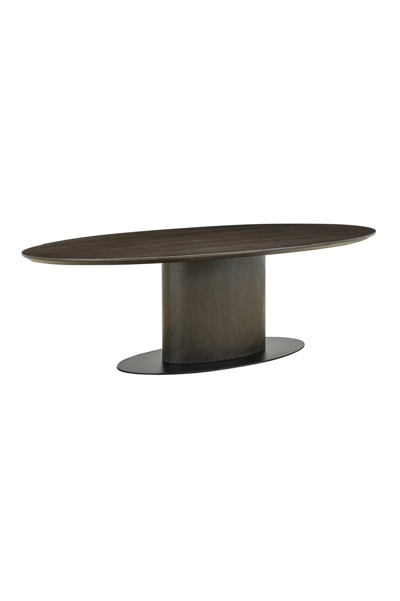 Brown Wooden Oval Dining Table | OROA Gordon | Oroatrade.com