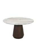 Round Marble Brown Dining Table | Richmond Interiors Oberoy | Oroatrade.com