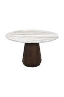 Round Marble Brown Dining Table | Richmond Interiors Oberoy | Oroatrade.com