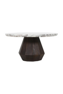 Round Marble Brown Coffee Table | Richmond Interiors Oberoy | Oroatrade.com