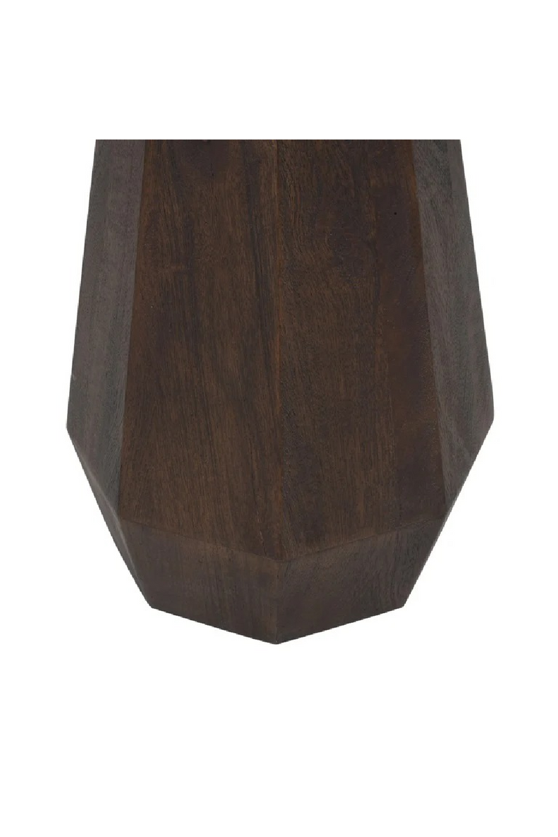 Round Marble Brown End Table | Richmond Interiors Oberoy | Oroatrade.com