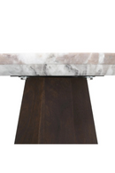 Round Marble Brown End Table | Richmond Interiors Oberoy | Oroatrade.com