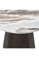Round Marble Brown End Table | Richmond Interiors Oberoy | Oroatrade.com