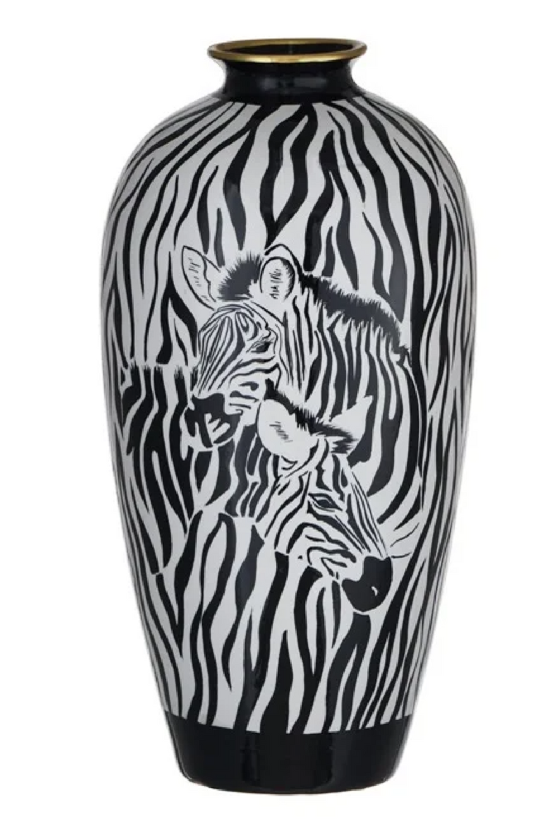 Zebra Print Vase | OROA Lizia | Oroatrade.com