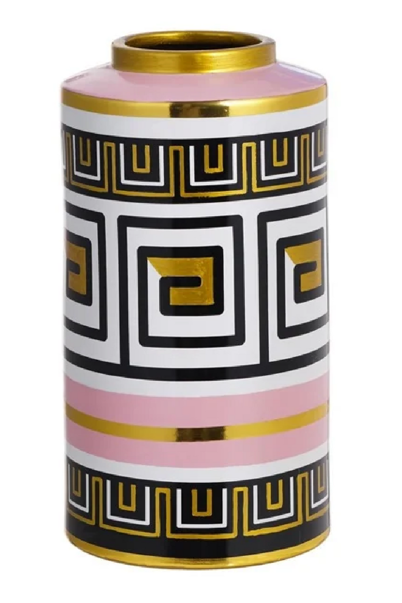 Printed Cylindrical Vase | OROA Leora | Oroatrade.com
