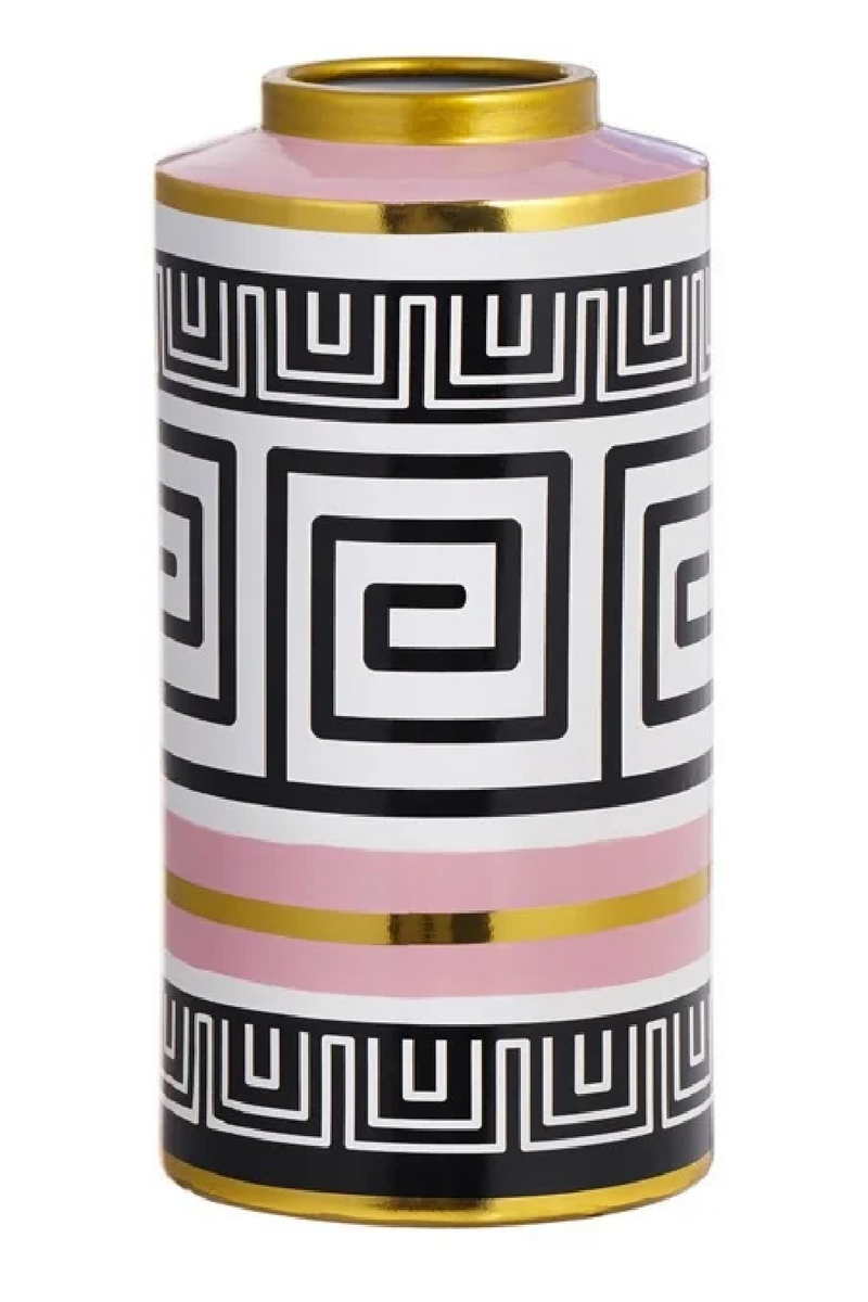 Printed Cylindrical Vase | OROA Leora | Oroatrade.com