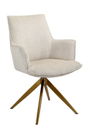 Beige Chenille Swivel Chair | Richmond Interiors Dakota | Oroatrade.com