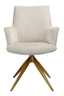Beige Chenille Swivel Chair | Richmond Interiors Dakota | Oroatrade.com