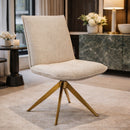 Beige Chenille Swivel Chair | Richmond Interiors Dakota