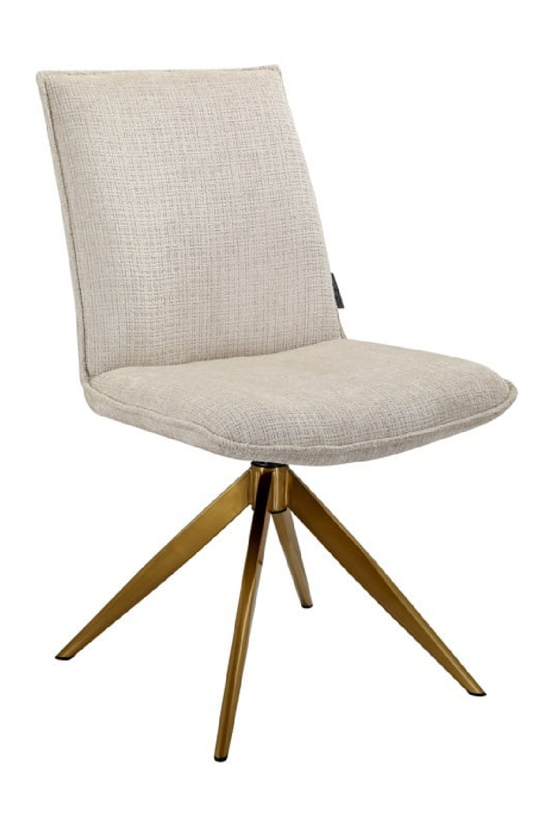 Beige Chenille Swivel Chair | OROA Dakota | Oroatrade.com