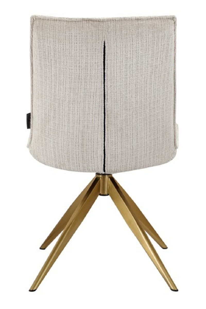 Beige Chenille Swivel Chair | OROA Dakota | Oroatrade.com