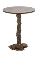 Bronze Pedestal End Table | Richmond Interiors Misty | Oroatrade.com