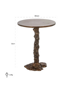 Bronze Pedestal End Table | Richmond Interiors Misty | Oroatrade.com