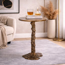 Bronze Pedestal End Table | Richmond Interiors Misty