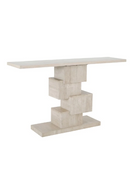 Travertine Modern Console Table | Richmond Interiors Arvada | Oroatrade.com