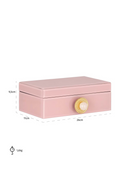 Pink Glass Storage Box | Richmond Interiors Jamila | Oroatrade.com