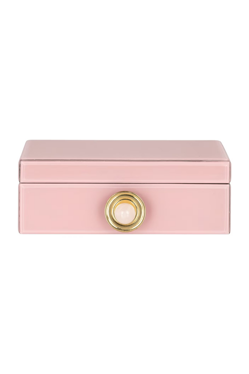 Pink Glass Storage Box | OROA Jamila | Oroatrade.com