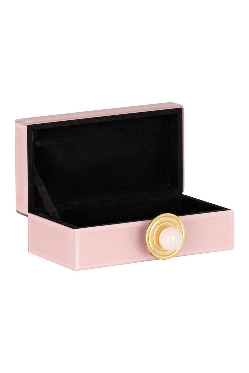 Pink Glass Storage Box | OROA Jamila | Oroatrade.com