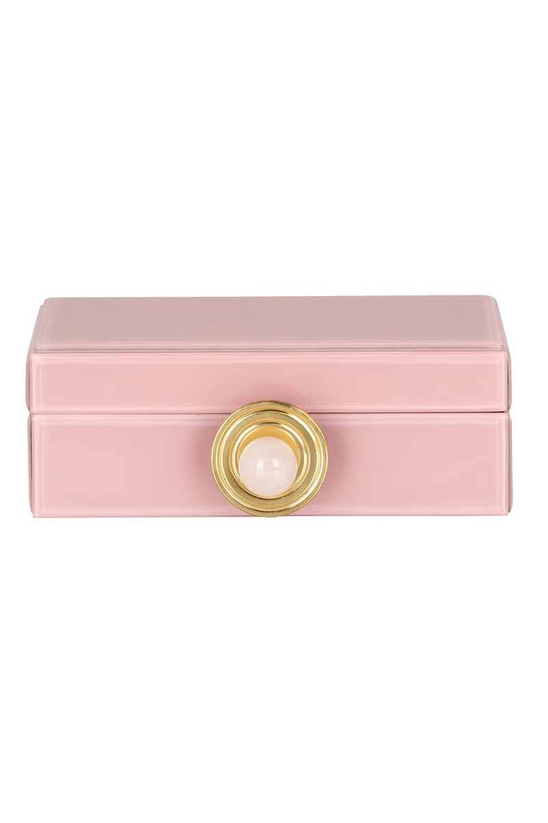 Pink Glass Storage Box | OROA Jamila | Oroatrade.com