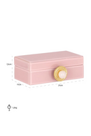 Pink Glass Storage Box | Richmond Interiors Jamila | Oroatrade.com