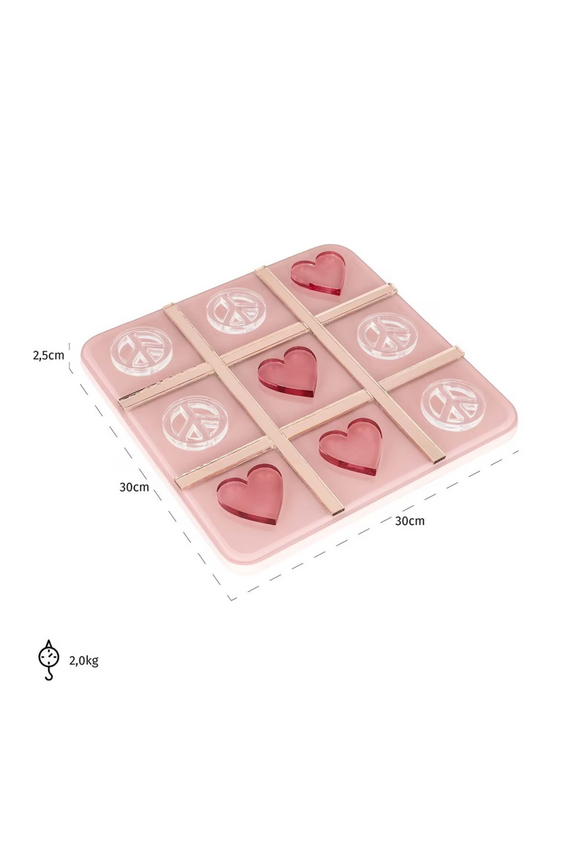 Pink Decorative Tic Tac Toe | OROA Jolisa | Oroatrade.com