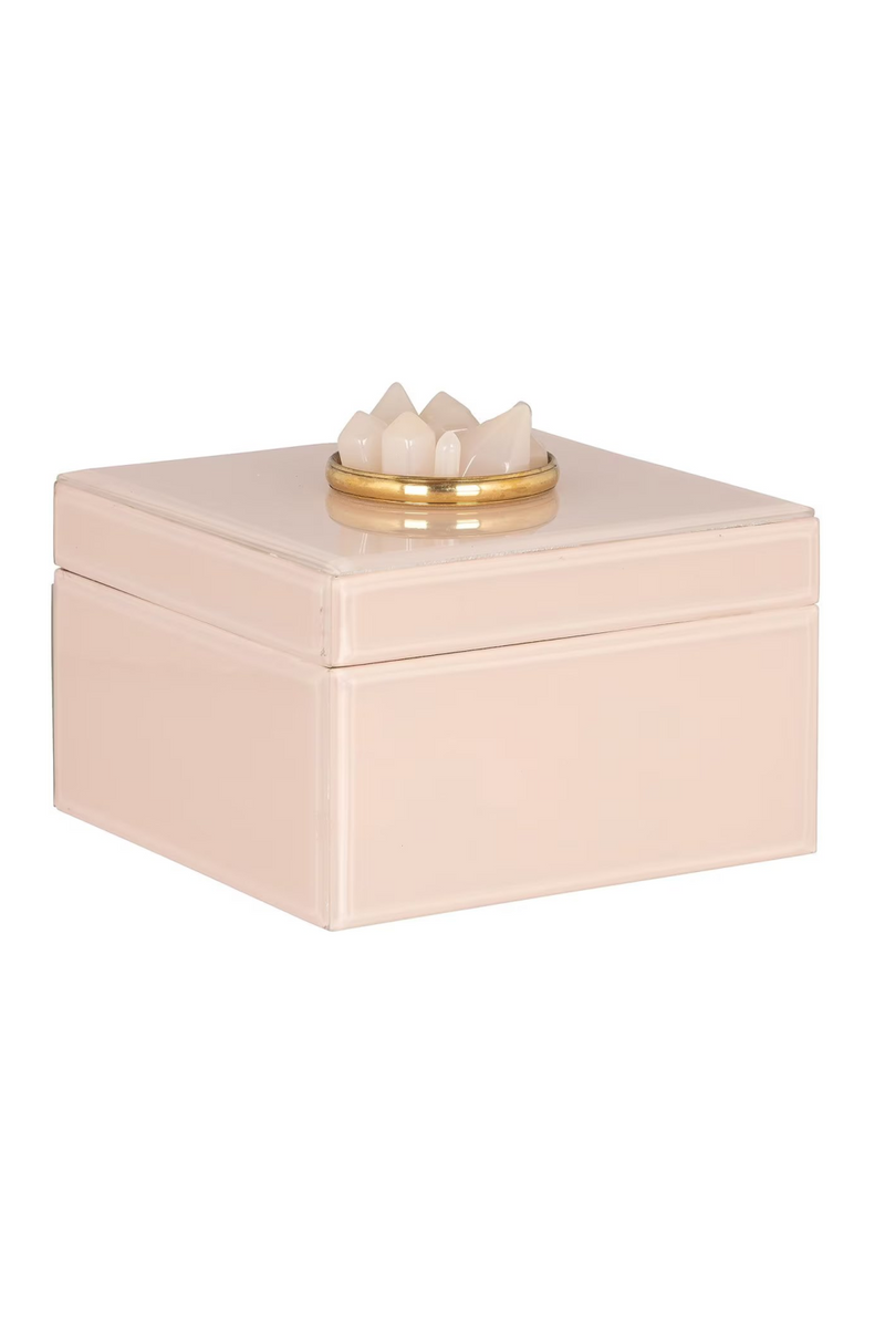 Pink Glass Storage Box | OROA Jalisa | Oroatrade.com