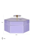 Purple Hexagon Storage Box | Richmond Interiors Jutta | Oroatrade.com