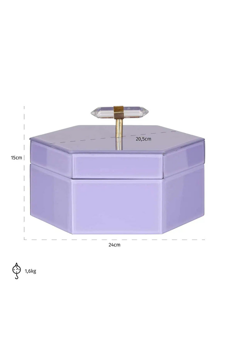 Purple Hexagon Storage Box | OROA Jutta | Oroatrade.com