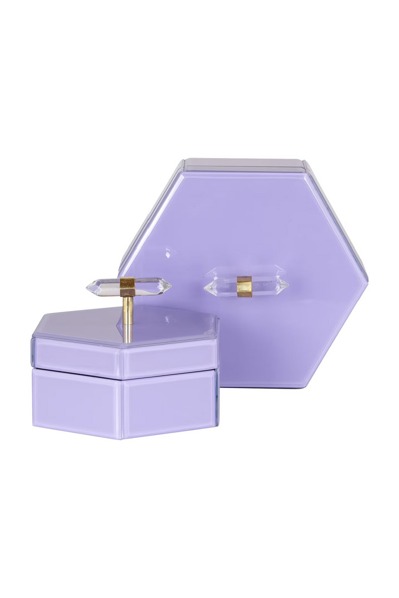 Purple Hexagon Storage Box | OROA Jutta | Oroatrade.com