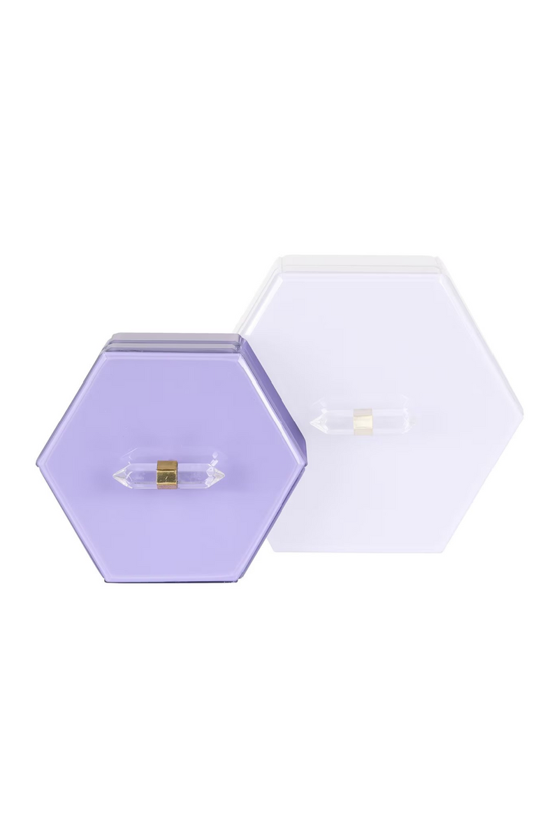 Purple Hexagon Storage Box | OROA Jutta | Oroatrade.com