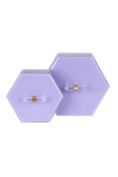 Purple Hexagon Storage Box | Richmond Interiors Jutta | Oroatrade.com