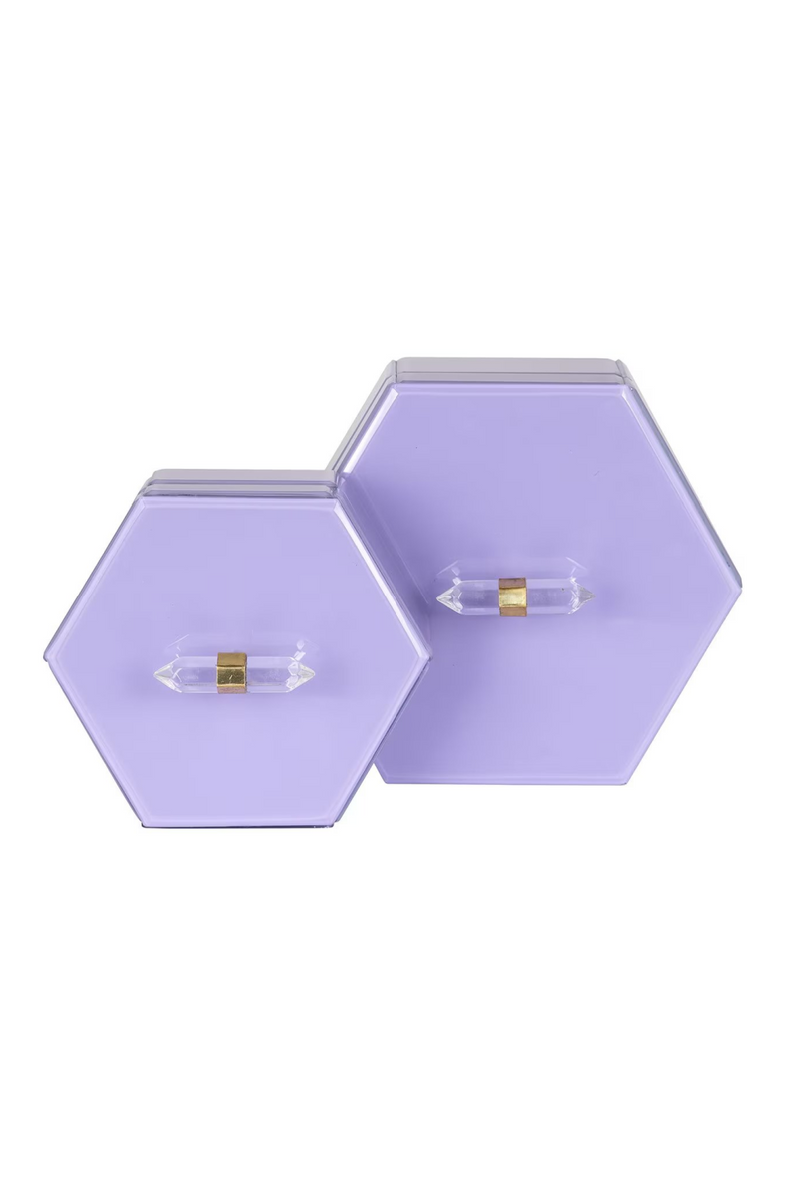 Purple Hexagon Storage Box | OROA Jutta | Oroatrade.com