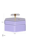 Purple Hexagon Storage Box | Richmond Interiors Jutta | Oroatrade.com